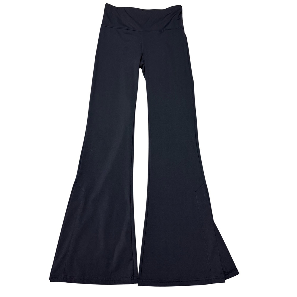 Kimberly C Flare Yoga Pants Navy Blue High Waisted Leggings Women's S Y2K Yoga